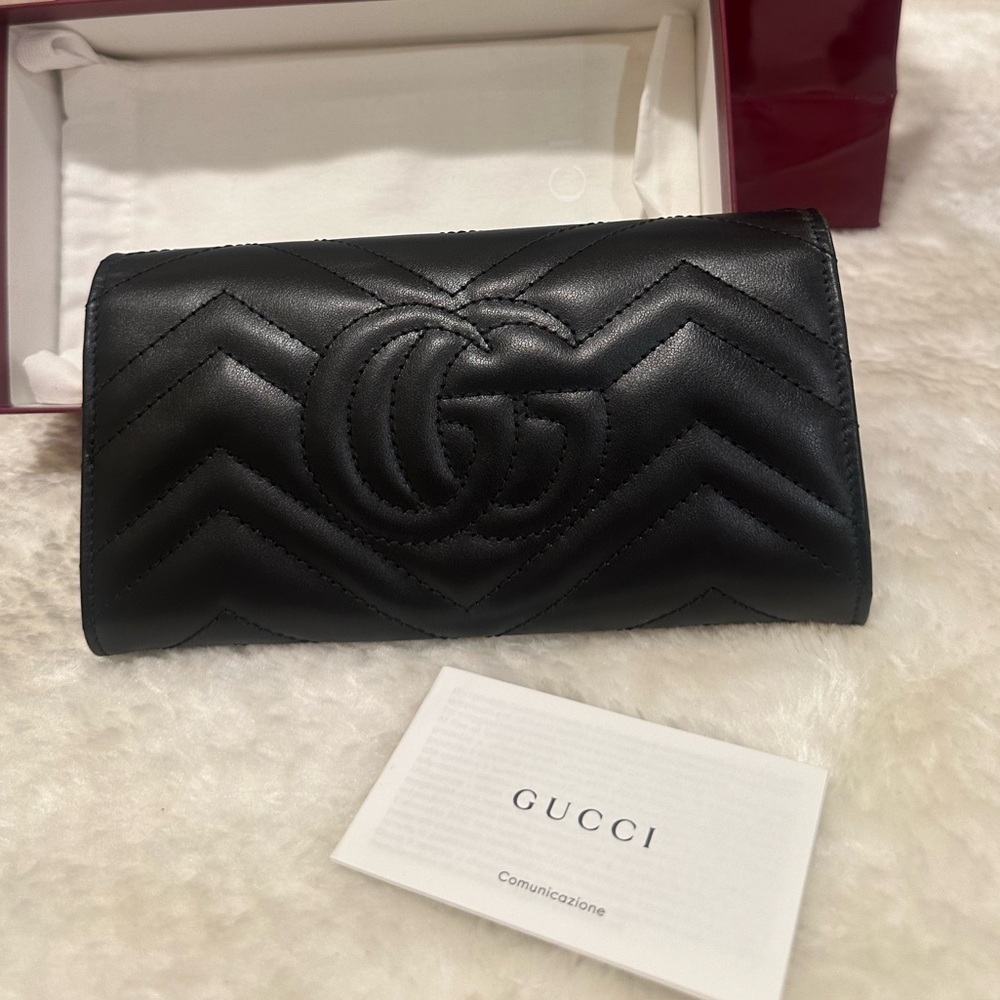 GUCCI GG MARMONT CONTINENTAL WALLET - Picture 4 of 13